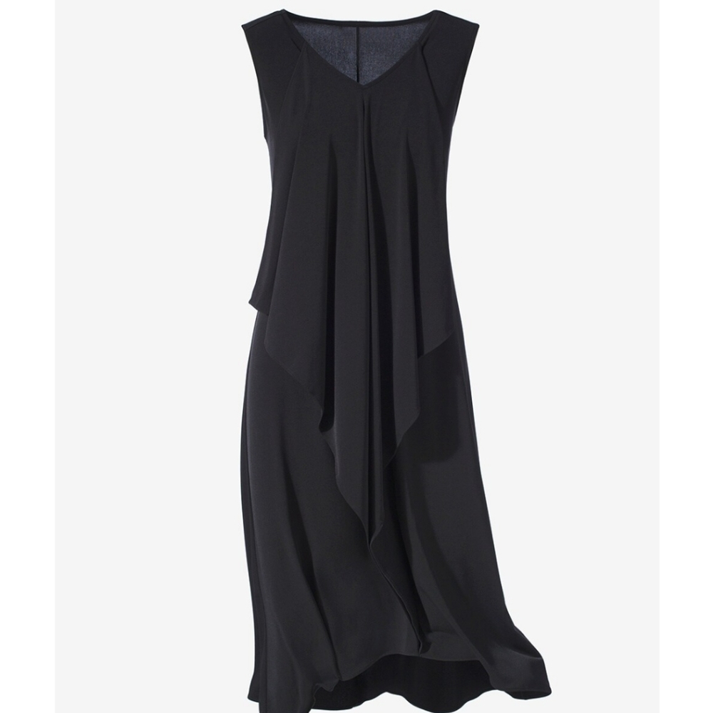 Chico's Sheridan Ruffle Midi Dress  NWT